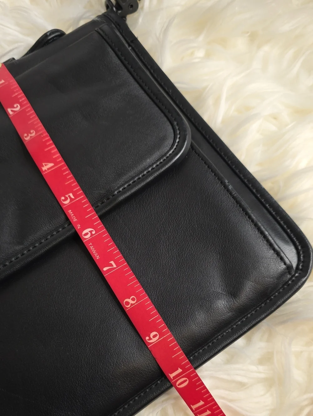 Think Pad Black Leather Laptop Messenger Bag Adjustable Strap Fits Ipad/tablet